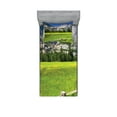 thumbnail image 1 of Ambesonne Nature Fitted Sheet & Pillow Sham Set, Yosemite Falls Country, Twin, Green Blue, 1 of 2