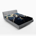 thumbnail image 1 of Ambesonne Nature Fitted Sheet, View of Alps Mountain, Full Size, White Black Blue, 1 of 2