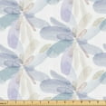 thumbnail image 1 of Ambesonne Nature Flowers Fabric by the Yard Upholstery, Floral Brushes Art, 3 Yards, Pastel Purple Blue, 1 of 5