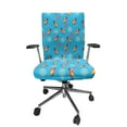 thumbnail image 1 of Ambesonne Nature Flowers Office Chair Cover Stretchable High Back, Cockatoo Exotic Art, Sky Blue Mustard, 1 of 1