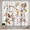 thumbnail image 1 of Ambesonne Nature Kitchen Curtains, Russian Floral Folk Plot, 55"x24", Pale Caramel Mustard, 1 of 3