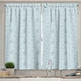thumbnail image 1 of Ambesonne Nature Kitchen Curtains, Vintage Art Flower Bouquets, 55"x45", Pale Blue White, 1 of 1