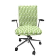 thumbnail image 1 of Ambesonne Nature Office Chair Cover Stretchable High Back, Continuous Liana Leaves Art, Lime Green White, 1 of 1
