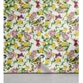 thumbnail image 1 of Ambesonne Nature Peel & Stick Wallpaper for Home, Roses Bindweed Butterfly Art, 13"x72", Mustard and Pale Olive Green, 1 of 5