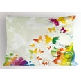 thumbnail image 1 of Ambesonne Nature Pillow Sham, Butterfly Festival Art, 36" X 20", Multicolor, 1 of 2