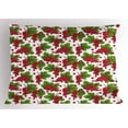 thumbnail image 1 of Ambesonne Nature Pillow Sham, Grape Fruit Harvest, 26" X 20", Fern Green Ruby, 1 of 2