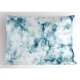 thumbnail image 1 of Ambesonne Nature Pillow Sham, Grunge Marble Effect, 26" X 20", Cadet Blue Seafoam, 1 of 2