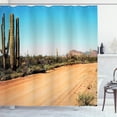 thumbnail image 1 of Ambesonne Nature Shower Curtain, American Desert Cactus, 69"Wx75"L, Multicolor, 1 of 5