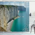 thumbnail image 1 of Ambesonne Nature Shower Curtain, Cliffs Highland Sea View, 69"Wx84"L, Multicolor, 1 of 3