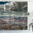 thumbnail image 1 of Ambesonne Nature Shower Curtain, Clouds on Grand Canyon, 69"Wx70"L, White Brown, 1 of 5