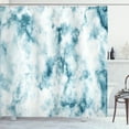 thumbnail image 1 of Ambesonne Nature Shower Curtain, Grunge Marble Effect, 69"Wx75"L, Cadet Blue Seafoam, 1 of 5