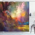 thumbnail image 1 of Ambesonne Nature Shower Curtain, Lake Art Brush, 69"Wx75"L, Multicolor, 1 of 5