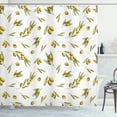 thumbnail image 1 of Ambesonne Nature Shower Curtain, Mediterranean Branches, 69"Wx70"L, Green Yellow Olive, 1 of 4