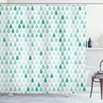 thumbnail image 1 of Ambesonne Nature Shower Curtain, Minimalist Rain Drops Print, 69"Wx70"L, Sea Green, 1 of 1