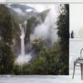 thumbnail image 1 of Ambesonne Nature Shower Curtain, San Rafael Waterfalls, 69"Wx75"L, Green Grey, 1 of 5