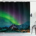 thumbnail image 1 of Ambesonne Nature Shower Curtain, Sky Rocky Hill Wild, 69"Wx70"L, Blue Violet Lime Green, 1 of 5