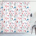 thumbnail image 1 of Ambesonne Nature Shower Curtain, Springy Birds Twigs Layout, 69"Wx70"L, White Multicolor, 1 of 4