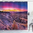 thumbnail image 1 of Ambesonne Nature Shower Curtain, Sunrise Sky Horizon Dusk, 69"Wx84"L, Purple Blue, 1 of 3