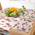 thumbnail image 1 of Ambesonne Nature Table Runner & Placemats, Amanita Muscaria Mushrooms, Placemat 4 pcs + Runner 12"x72", Burnt Orange Rust, 1 of 2