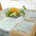 thumbnail image 1 of Ambesonne Nature Table Runner & Placemats, Leaf Braches Pattern, Placemat 4 pcs + Runner 16"x90", Sage Green Turquoise, 1 of 2