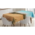 thumbnail image 1 of Ambesonne Nature Tablecloth Rectangular Table Cover, American Desert Cactus, 60"x84", Multicolor, 1 of 4