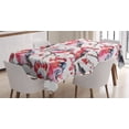 thumbnail image 1 of Ambesonne Nature Tablecloth Rectangular Table Cover, Birds Branches Berries, 60"x84", Grey Grey Red, 1 of 4
