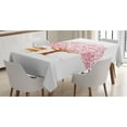 thumbnail image 1 of Ambesonne Nature Tablecloth Rectangular Table Cover, Blooming Cherry Tree, 52"x70", Pink Brown, 1 of 4