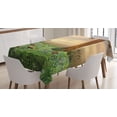 thumbnail image 1 of Ambesonne Nature Tablecloth Rectangular Table Cover, Enchanted Woods Sunset, 60"x90", Multicolor, 1 of 4