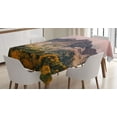 thumbnail image 1 of Ambesonne Nature Tablecloth Rectangular Table Cover, Mountain Forest Scenery, 52"x70", Multicolor, 1 of 4