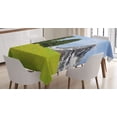 thumbnail image 1 of Ambesonne Nature Tablecloth Rectangular Table Cover, Peaceful Summer Day, 60"x84", Green Blue, 1 of 4