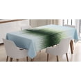thumbnail image 1 of Ambesonne Nature Tablecloth Rectangular Table Cover, Spring Time Sunset Lake, 52"x70", Blue and Green, 1 of 4