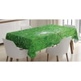thumbnail image 1 of Ambesonne Nature Tablecloth Rectangular Table Cover, Sun with Tree Branches, 52"x70", Green, 1 of 4