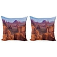 thumbnail image 1 of Ambesonne Nature Throw Pillow Cover 2 Pack, South American Scenery, 24", Brown Blue, 1 of 2