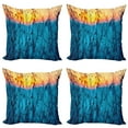 thumbnail image 1 of Ambesonne Nature Throw Pillow Cover 4 Pack, Autumn Dried Flowers, 16", Pale Blue Peach Orange, 1 of 6