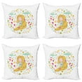 thumbnail image 1 of Ambesonne Nature Throw Pillow Cover 4 Pack, Cheerful Spring, 18", Multicolor, 1 of 2