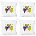 thumbnail image 1 of Ambesonne Nature Throw Pillow Cover 4 Pack, Ivy Burgundy Region, 20", Purple Green, 1 of 7