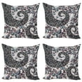 thumbnail image 1 of Ambesonne Nature Throw Pillow Cover 4 Pack, Mountain Volcanic Stones, 16", Slate Blue Dimgray, 1 of 6