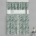 thumbnail image 1 of Ambesonne Nature Valance & Curtain, Abstract Floral Silhouettes, 55"x24", Pale Sage Green Ivory, 1 of 1