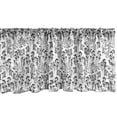 thumbnail image 1 of Ambesonne Nature Valance Pack of 2, Abstract Achromatic Trees, 42"X12", Charcoal Grey and White, 1 of 3