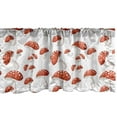 thumbnail image 1 of Ambesonne Nature Window Valance, Amanita Muscaria Mushrooms, 54" X 18", Burnt Orange Rust, 1 of 3