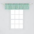 thumbnail image 1 of Ambesonne Nature Window Valance, Dotted Tree and Birds, 54" X 12", Sea Green Orange, 1 of 2