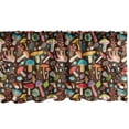 thumbnail image 1 of Ambesonne Nature Window Valance, Flowers Leaves on Brown Back, 54" X 18", Multicolor, 1 of 2