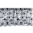 thumbnail image 1 of Ambesonne Nature Window Valance, Ornament Nautical Creatures, 54" X 12", Indigo White, 1 of 3