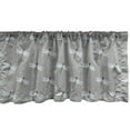 thumbnail image 1 of Ambesonne Nature Window Valance, Repeating Dragonfly Artwork, 42" x 18", Dimgray Pale Slate Blue, 1 of 2