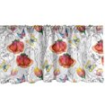 thumbnail image 1 of Ambesonne Nature Window Valance, Swirled Flowers Flamingo, 42" x 18", Multicolor, 1 of 3