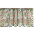 thumbnail image 1 of Ambesonne Nature Window Valance, Tea Cup with Birds and Limes, 42" x 18", Pale Green Blush and Dusk, 1 of 3