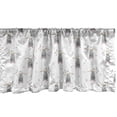 thumbnail image 1 of Ambesonne Nature Window Valance, Upside down Bat on Branch, 54" X 18", Pale Taupe Pale Sepia, 1 of 3