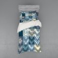 thumbnail image 1 of Ambesonne Nautical Bedding Set 3 Pcs, Anchor Grunge Naval, Twin, Blue Beige, 1 of 3