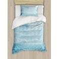 thumbnail image 1 of Ambesonne Nautical Duvet Cover Sets, Calm Sea Paradise, 2-Twin, Pale Blue, 1 of 3