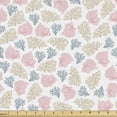 thumbnail image 1 of Ambesonne Nautical Fabric by the Yard Upholstery, Ocean Coral Reef Marine, 1 Yard, Tan Rose Slate Blue, 1 of 5